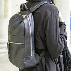 The Beaux Knomo leather laptop backpack 14"